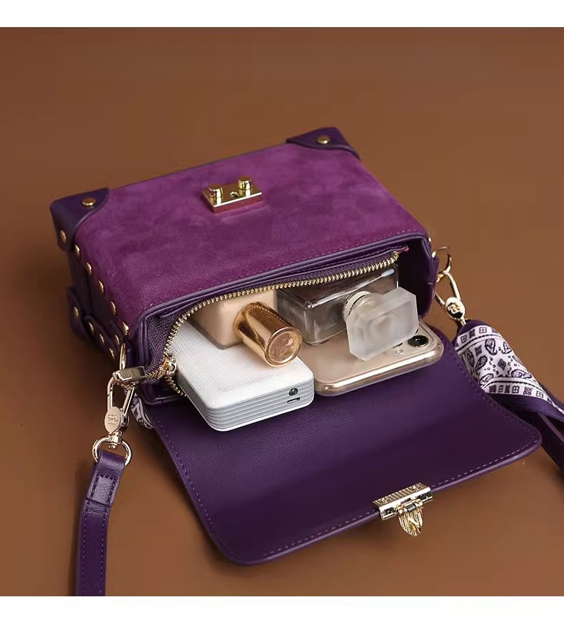 Free Shipping Designer Handbag Women's High-end Commuting Small Square Bag Fashionable Moonlight Treasure Box Crossbody Bag Original Luxury Handb
