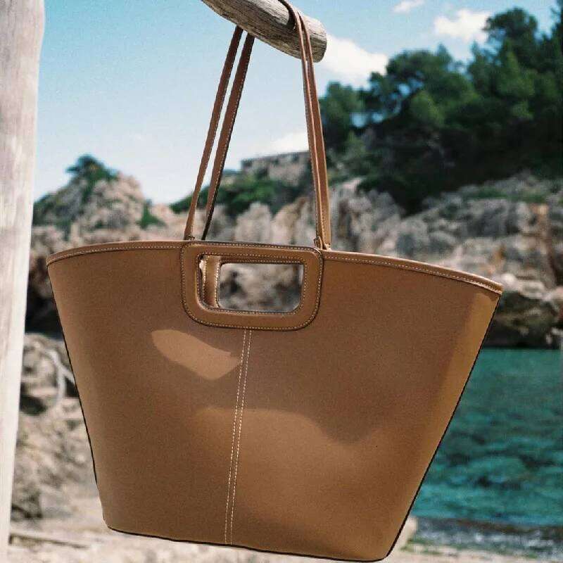 New Fashion Handheld Large Capacity Bucket Popular Merade Color System Simple Single Shoulder Crossbody Tote Bag