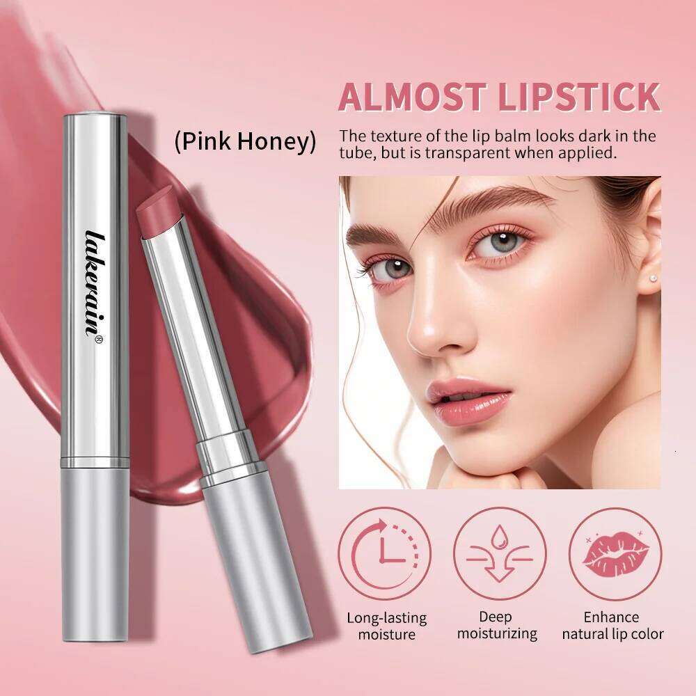 free shipping Pink Honey Almost Lipstick Tinted Lip Balm in Black Honey Powerful Lip Repulper Remove Dark Lips Lipbalm Exfoliating for Lips