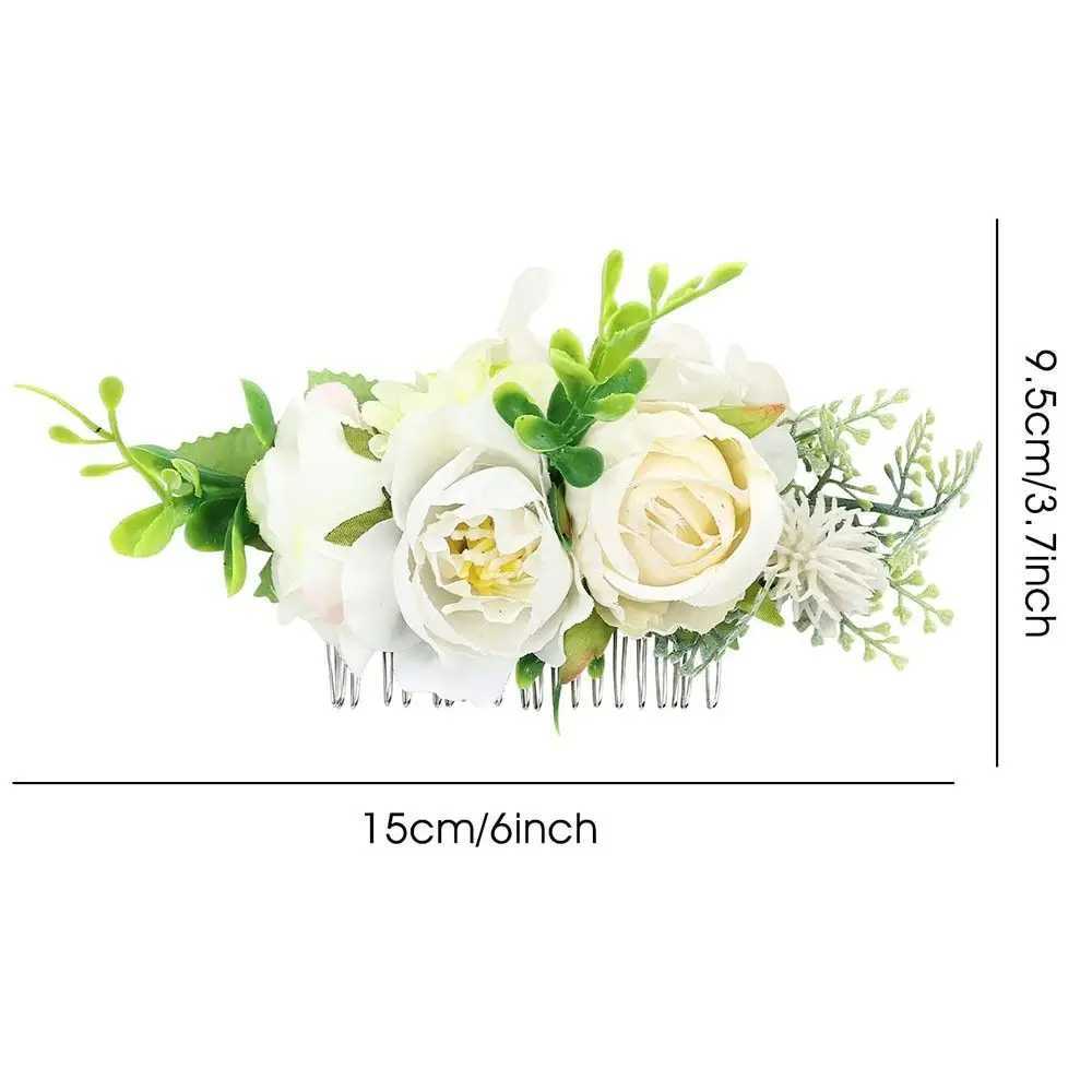 Shining Wedding Jewelry HeaDWear Bridal Hair AccESSories Flower Hair Comb Flower Hair Comb Bridal Crystal Hair Ornaments Z250605