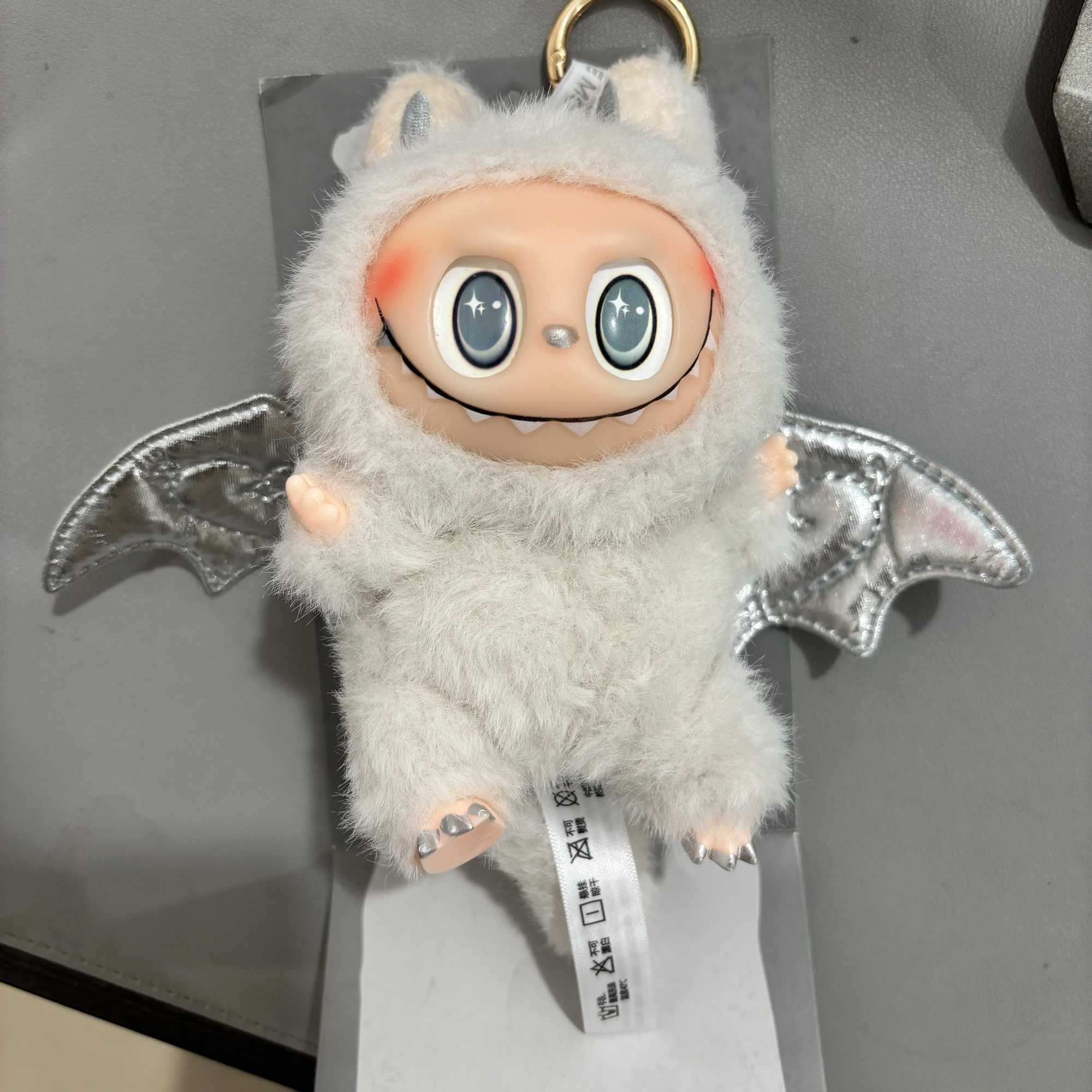 17cm The Monsters Zimomo Angel Series Labubu Creative Doll Figure Vinyl Pendant Doll Model Toy Refit Toy Children Birthday Gift X250606