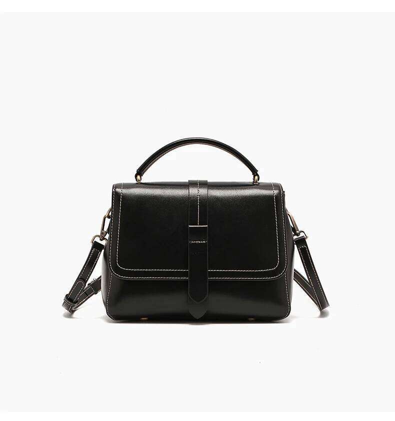 Designer Bags 2025 Women's Cow Genuine Leather Shoulder Bag Lady Retro Commuting Cowhide Bags Female Designer Handbag For Ladies Luxury Bag