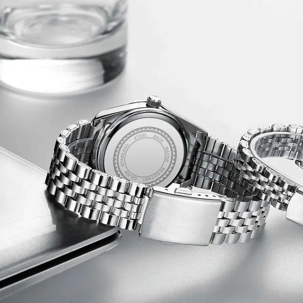 CHENXI New 004D Mens Watch Business Elegant Waterproof Luminous Quartz Clock Stainless Steel Watches Luxury Men 2024 Y250605