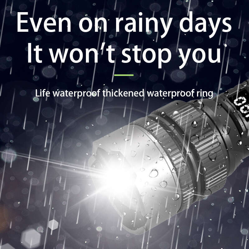 DHgadges Tactical Flashlight LED Rechargeable Long Distance Light 1000 Meter High Power Torch USB Type C Waterproof Outdoor Use