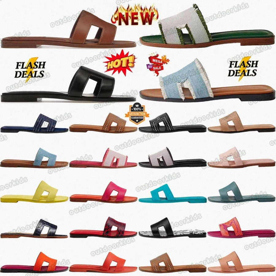 designer sandal oran sandals claquette famous women sandale sandalias luxury Leather Blanc Box Nior Bleu Clair Denim Womens Rose Gold Bp5lz#