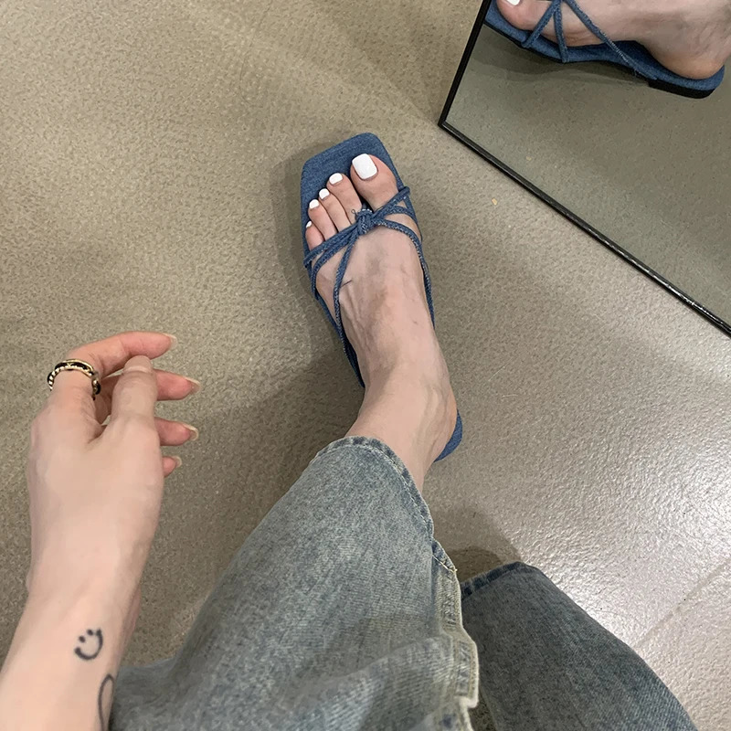 Summer Beach Flip Flop Womens Flats Slippers Comfort Slip On Slides Casual Dress Street Style Shoes 250605