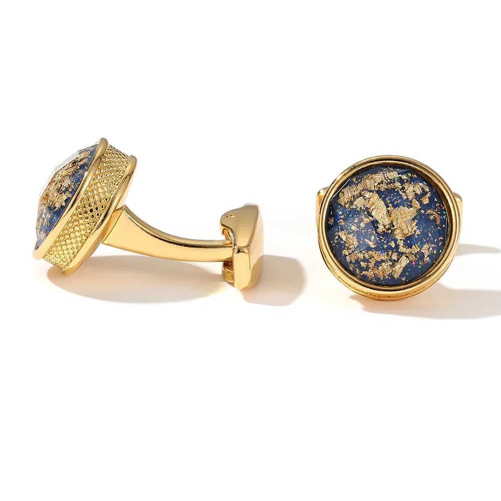 Mens Cufflinks TOMYE XK22S003 Personalized Gold Color Round Formal Shirt Cuff Links Button for Custom Wedding Gifts Jewelry W250606