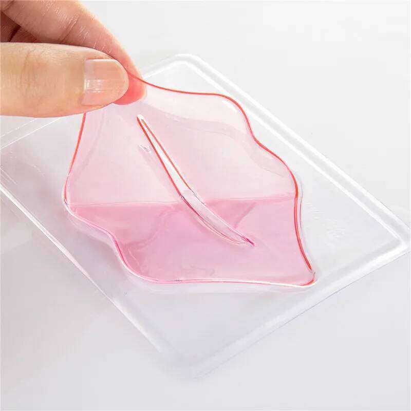 5pcs Crystal Collagen Mask Lips Plumper Pink Lip Patches Moisture Nourishing Korean Cosmetics Skin Care for Beauty free shipping