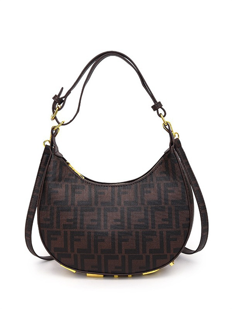 Designer bag free shipping 2025 new fashion light luxury high-end texture crescent bag hand-held single shoulder crossbody bag for women