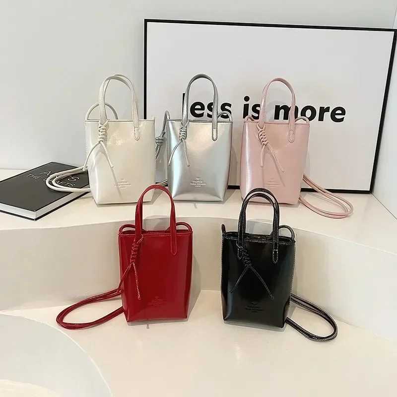 Meet You Womens Red Pu Leather Mini Crossbody Bag Summer Fashion Trend Female Cellphone Pouch Letter Pattern Small Handbag M250606