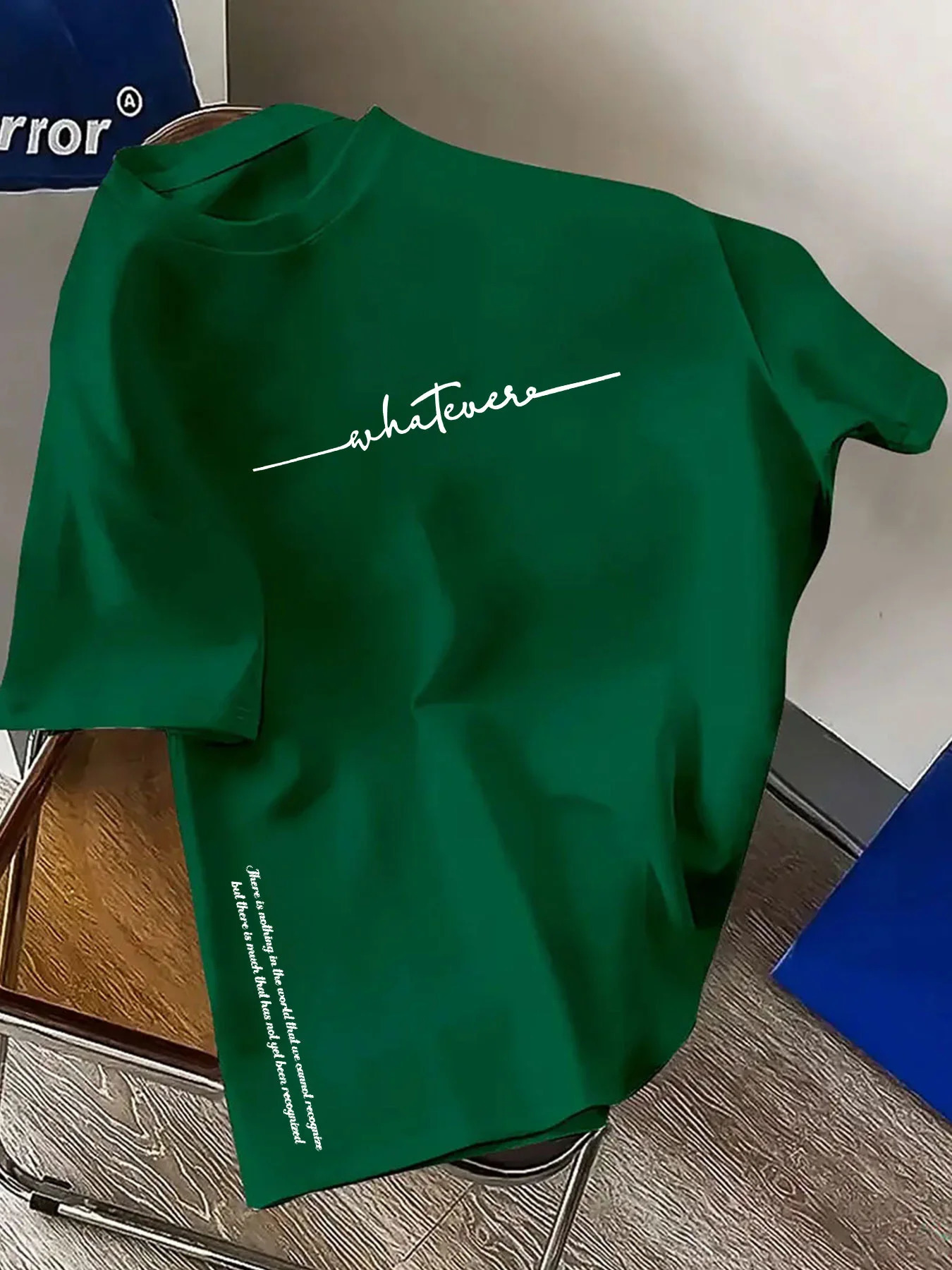 Mens Summer 100% Cotton Fashionable Casual Sports Loose Plus Size Simple Letter Printed Round Neck Short Sleeve T-shirt Top 250530