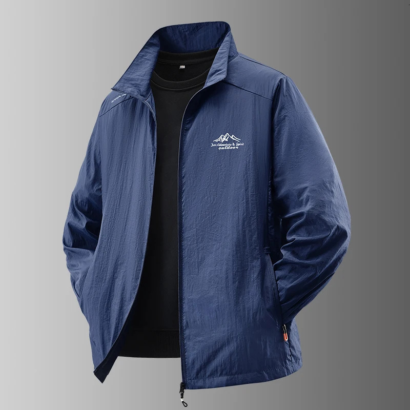 Summer Mens Sun Protection Casual Breathable Sports Windproof Water Resistant Ultrathin Jacket Outdoor Fishing Skin Clothing 250606