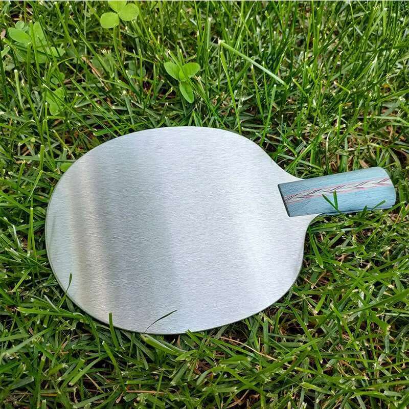 1PC Stainless Steel Table Tennis FL CS Heavy Ping Pong Racket Blade with Ayous Handle For Training