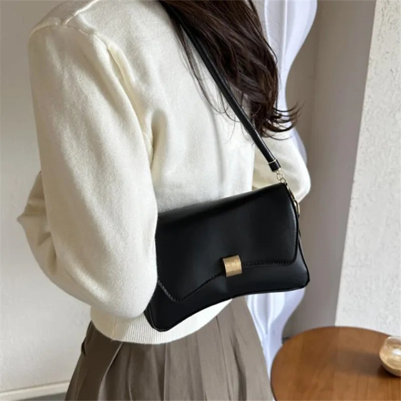 Vegan Crossbody Bag Lightweight Solid Color Flap Purse for Women Teens Ideal for Office College Travel Daily Use 250605