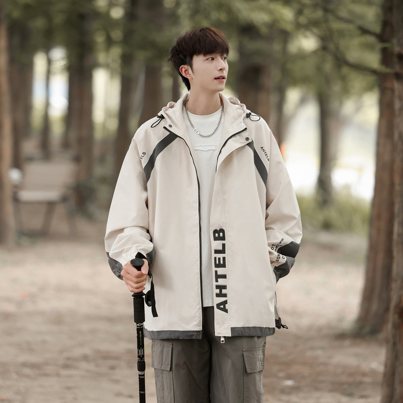 Ddmyoutdoor New Unisex Autumn Winter Outdoor Assault Suit Hooded Contrasting Splicing Casual Jacket Jogging Suit