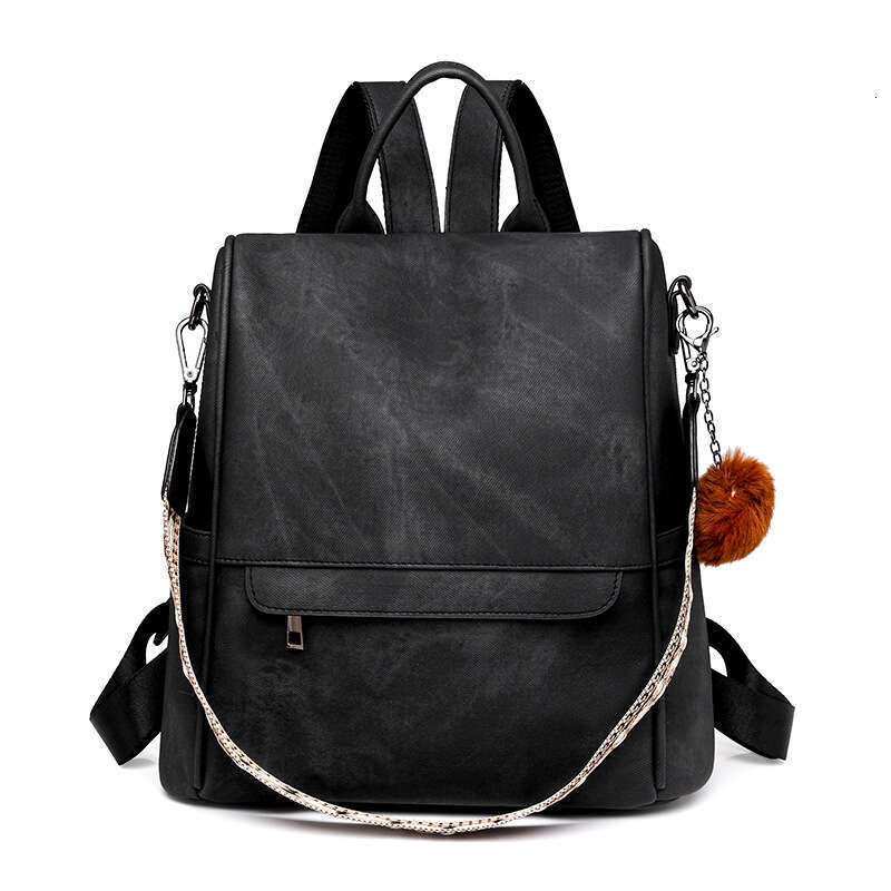 PU Double Shoulder Bag Women's Multifunctional Backpack B5
