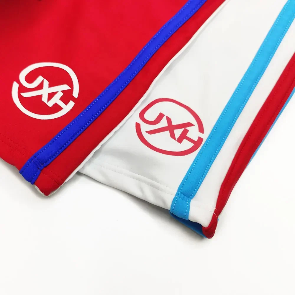 Sexy Swimsuit Beach Quick Drying Trunks Men Swimwear with Zipper Pocket Swimming Boxer Brief Square Leg Bathing Suit Board Short 250530