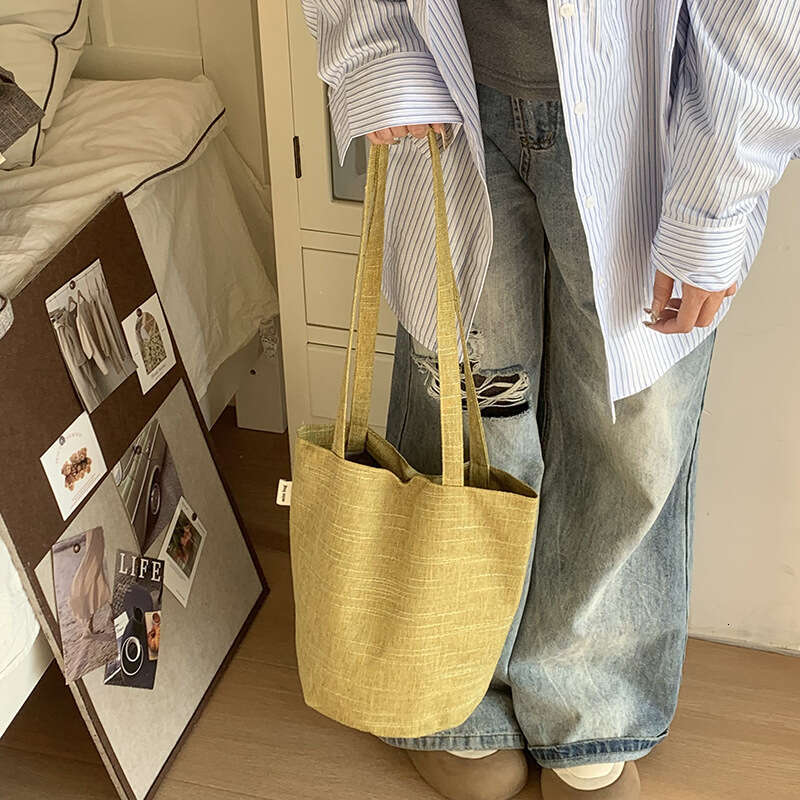 for Women New Single Shoulder Bucket Velvet Material Versatile Texture Casual Commuter Handbag Tote Large Capacity Crossbody Bag