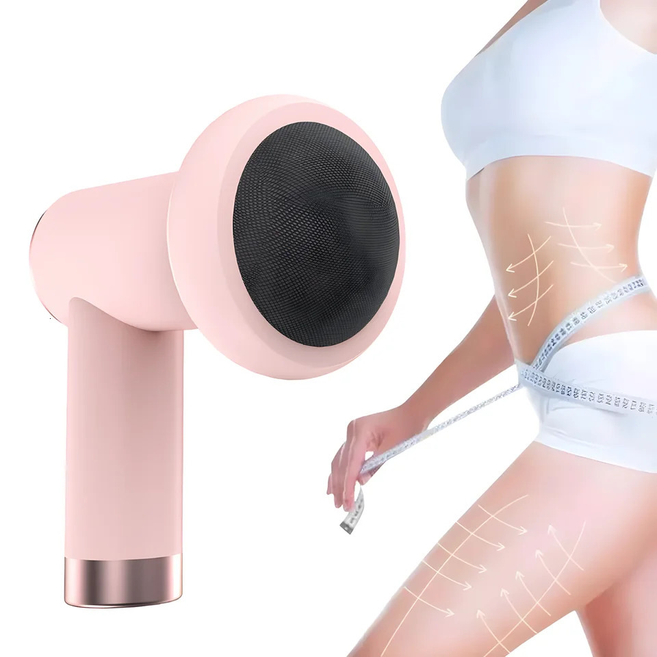 Massage Gun Wireless Charging Fat Pushing Machine Handheld Portable Massage Stick Neck Waist Shoulder Kneading Pink White 250605