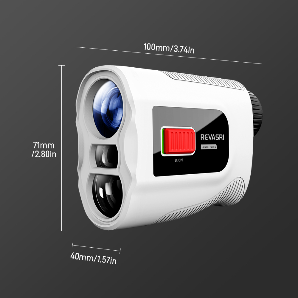 REVASRI Golf Laser Rangefinder, 6X Magnification Monocular, 1090 Yards Distance Measuring Range Finder with Flag Pole Locking Vibration Function Slope