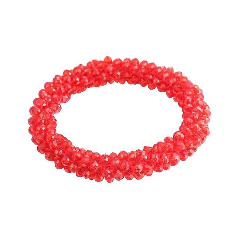 LOVBEAFAS Boho Elastic Bracelets Bangles For Women Vintage Stretch Bohemian Femme Crystal Glass Beads Bracelets Party Jewelry W250606