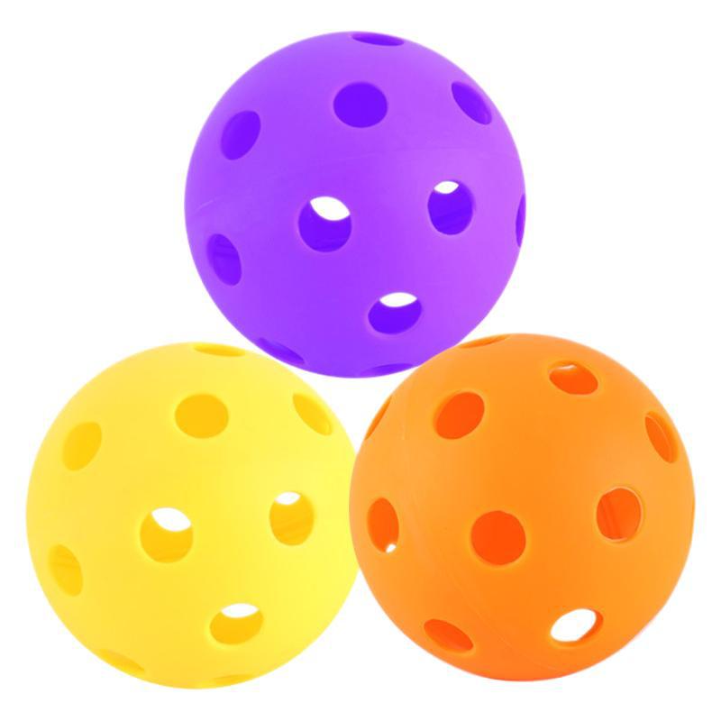 Picklebal30 Bulk Resistant Pickle Ball Injection Molding TPE74MM Superhard Rotational Molded Ball Hole Ball
