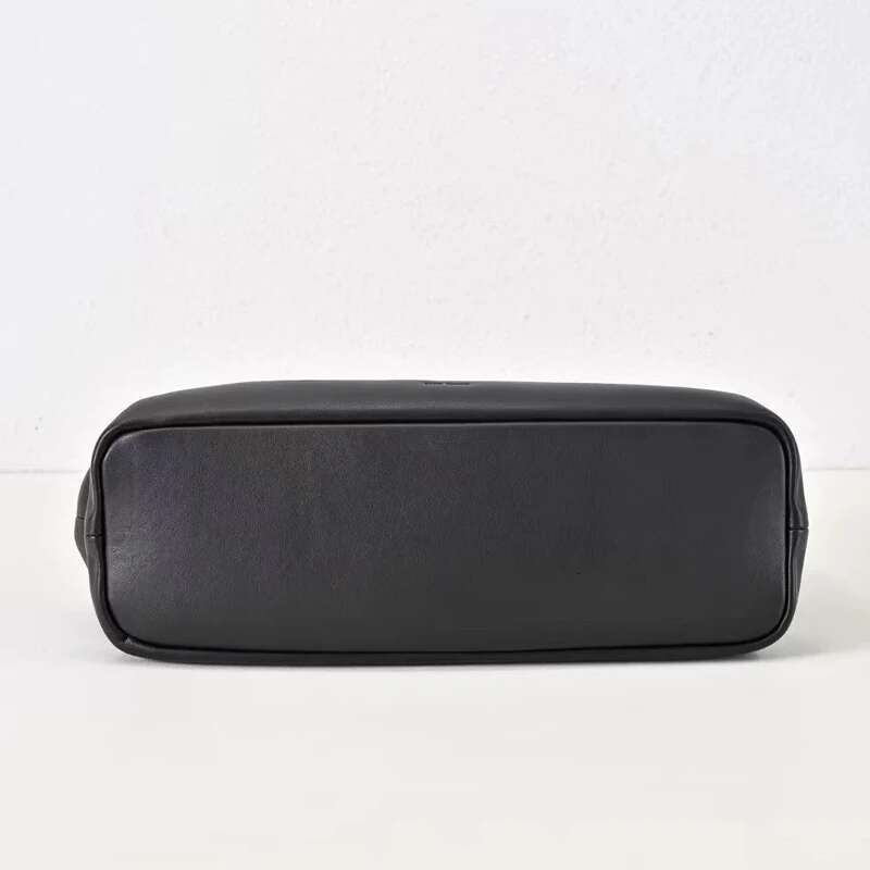 Custom Initials Genuine Leather Bowling Bag For Women Designer Handbag Purse New In Natural Cowhide Top Handle Wrist bag