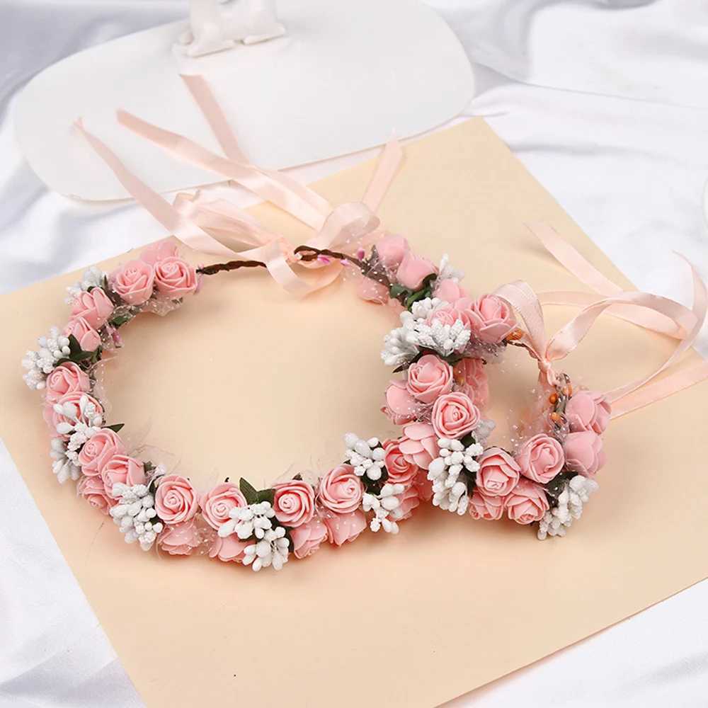 Fashion Flower Headband Wedding Headwear Lightweight Jewelry Color Retention Headdress for Banquet Wedding Dresses Skirts Z250605