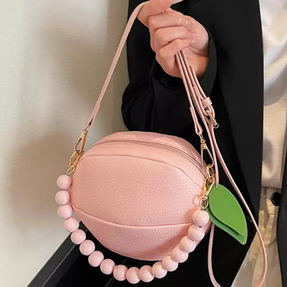 Summer Lychee Pattern Lemon Shape Crossbody Bag Women ed Solid Zipper Versatile One Shoulder Bags Casual Commute Packs 250605