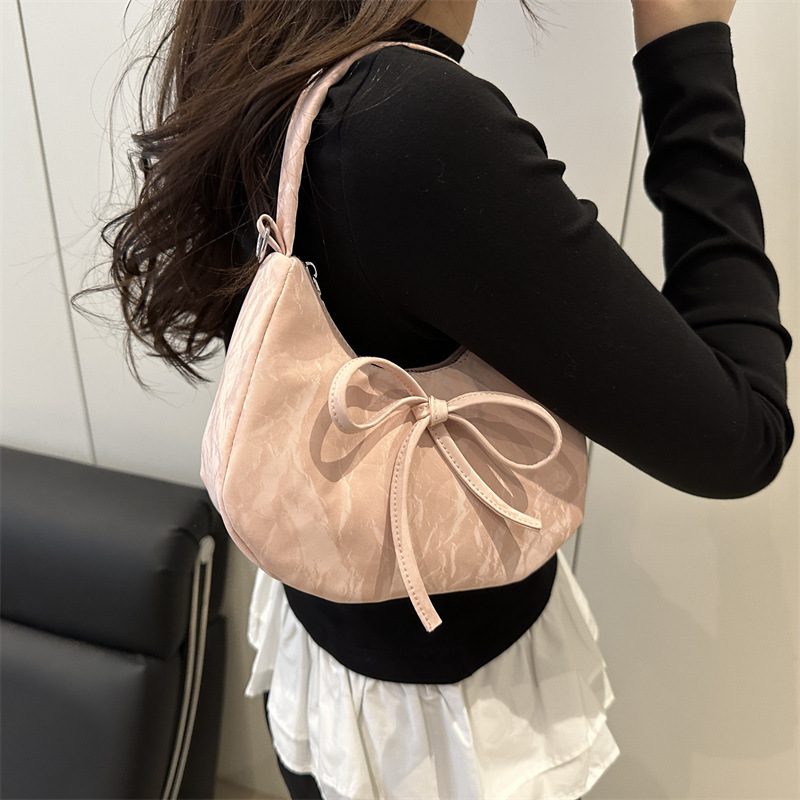 designer This Year's Trend: Simple and Unique Sweet Style Handbag, New Moon Bag, Niche Design, Trendy and Fashionable Casual Crossbody Women'