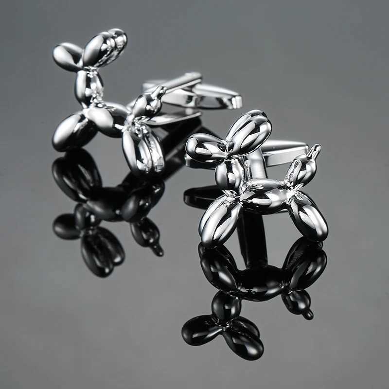 Mens French shirt cufflinks copper material interesting balloon dog shaped cufflinks fashion clothing accessories wholesale W250606