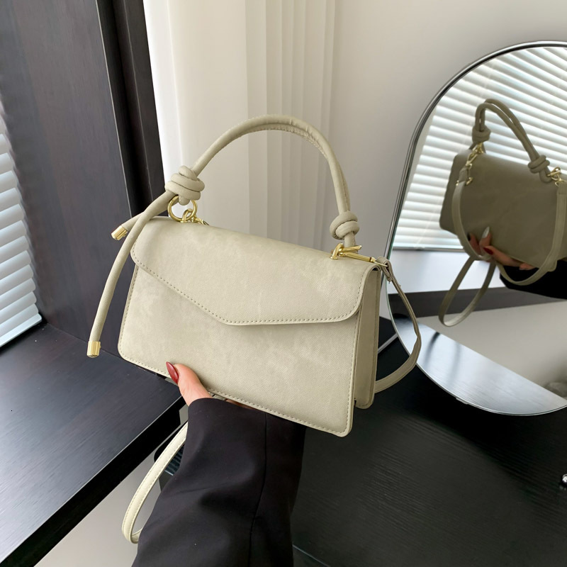 designer Vintage Handheld Small Square Bag for Women 2025 Spring New Versatile Shoulder Bag Cross-border Export Dropshipping Crossbody Bag