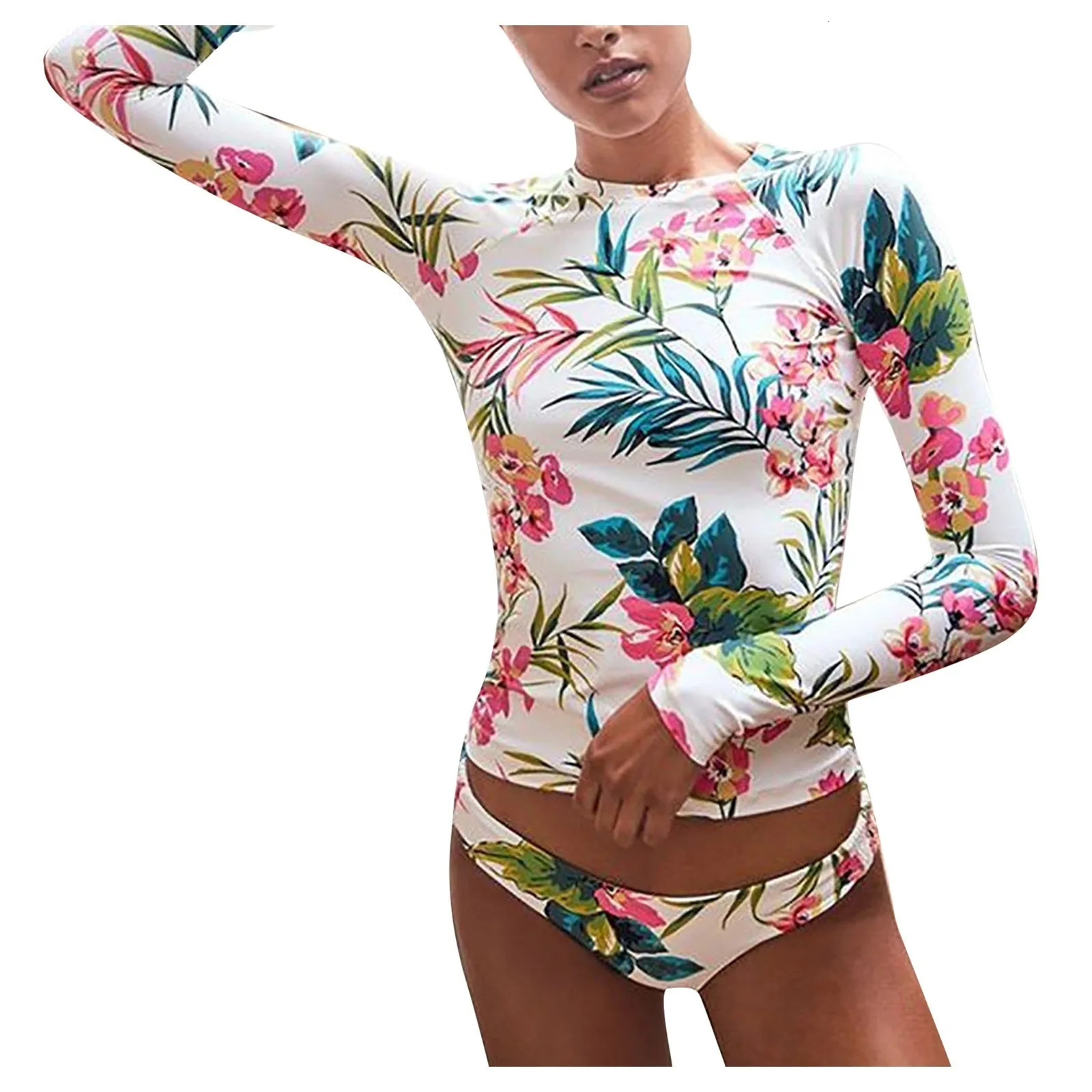 Long Sleeve Bathing Suits For Womens Bikini Set Summer Beach Wear Swimsuit Vacation Push Up Brazilian Bikinis 250530