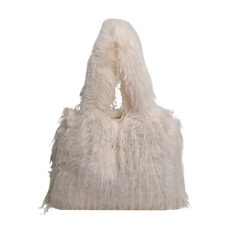 2025 Free Shipping Autumn Winter New Fashion Plush Underarm Bag Designer For Women Shopping Bag Large Capacity Shoulder Bag Stylish Furry Bag Commuter