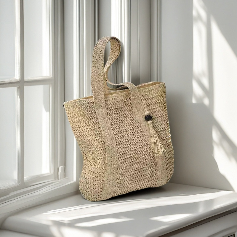 Straw beach bag summer woven bag handbag women's foreign trade straw bag handbag designer women's shoulder bag crossbody bag