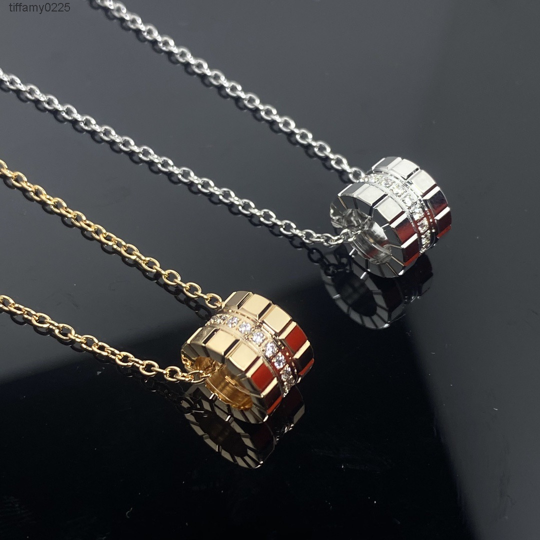 Necklace Designer for Woman Chopars Choprad Chopardd Luxury Heart Necklace New Diamond-encrusted Ice Block Necklace Number Cp0245405