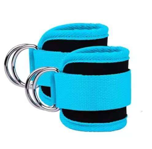 DHEssentials Adjustable Ankle Straps for Cable Machine Workout with D Ring Neoprene Support for Gym Leg Glute Training Pulley System