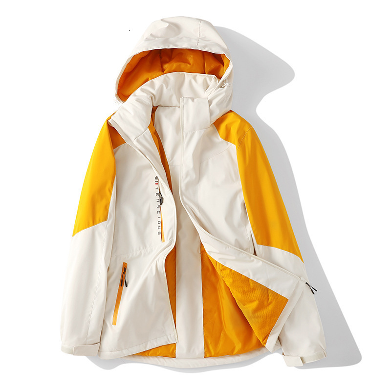 Ddmyoutdoor New One Piece Assault Jacket Contrasting Color Cotton Coat Men S Women S Outdoor Waterproof And Warm Hiking Suit Jackets