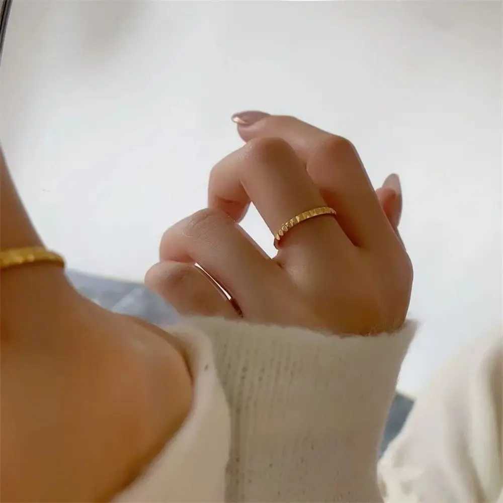 Minimalist Stainless Steel Ring for Women Couple Rings Luxury Elegant Fashion Wedding Gift Rings Jewelry Wholesale Dropshipping W250606