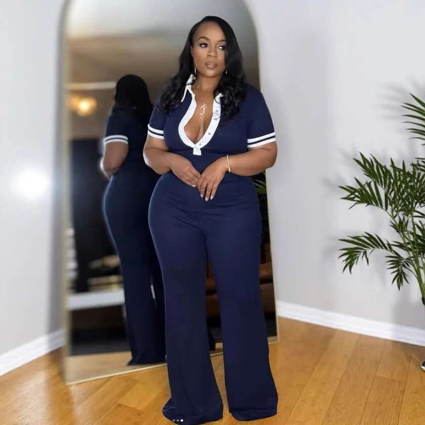 Women Patchwork Elastic Short Sleeve Jumpsuit 2025 Fashion Summer African Chic Street Party Romper One Piece Set Outfits