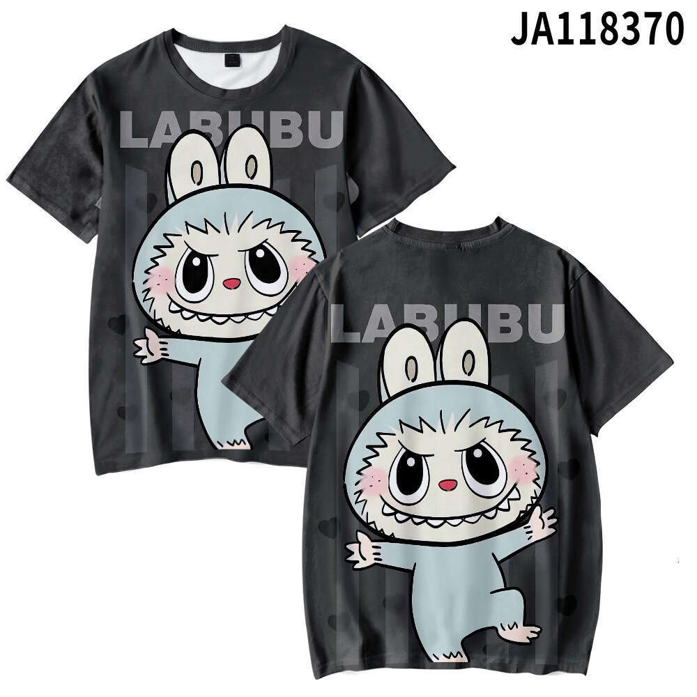 Labubu 2024 New Style Labubu 3D Digital Print Cosplay Short Sleeve