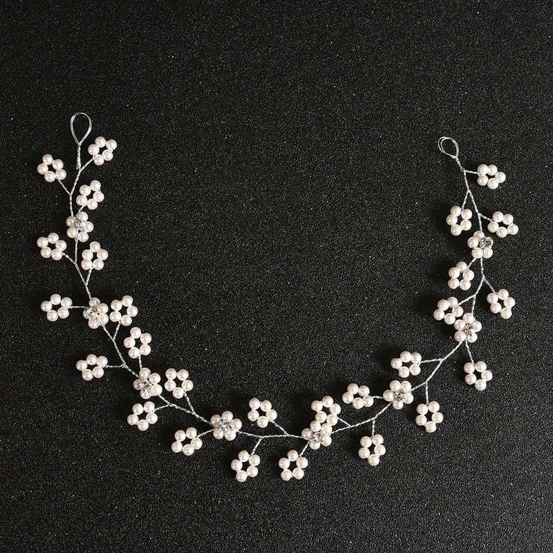 Pearl Rhinestone Headband Hair Accessories For Women Wedding Accessories Bride Headband Flower Headband Decoration For Hair Z250605