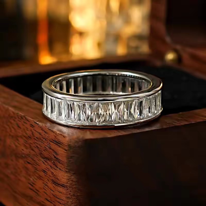 Choucong Unique Brand Wedding Rings Gorgeous Sparkling Noble Jewelry Pure 100%925 Sterling Silver Princess Cut Zircon CZ Diamond Party Promise Lady Ba