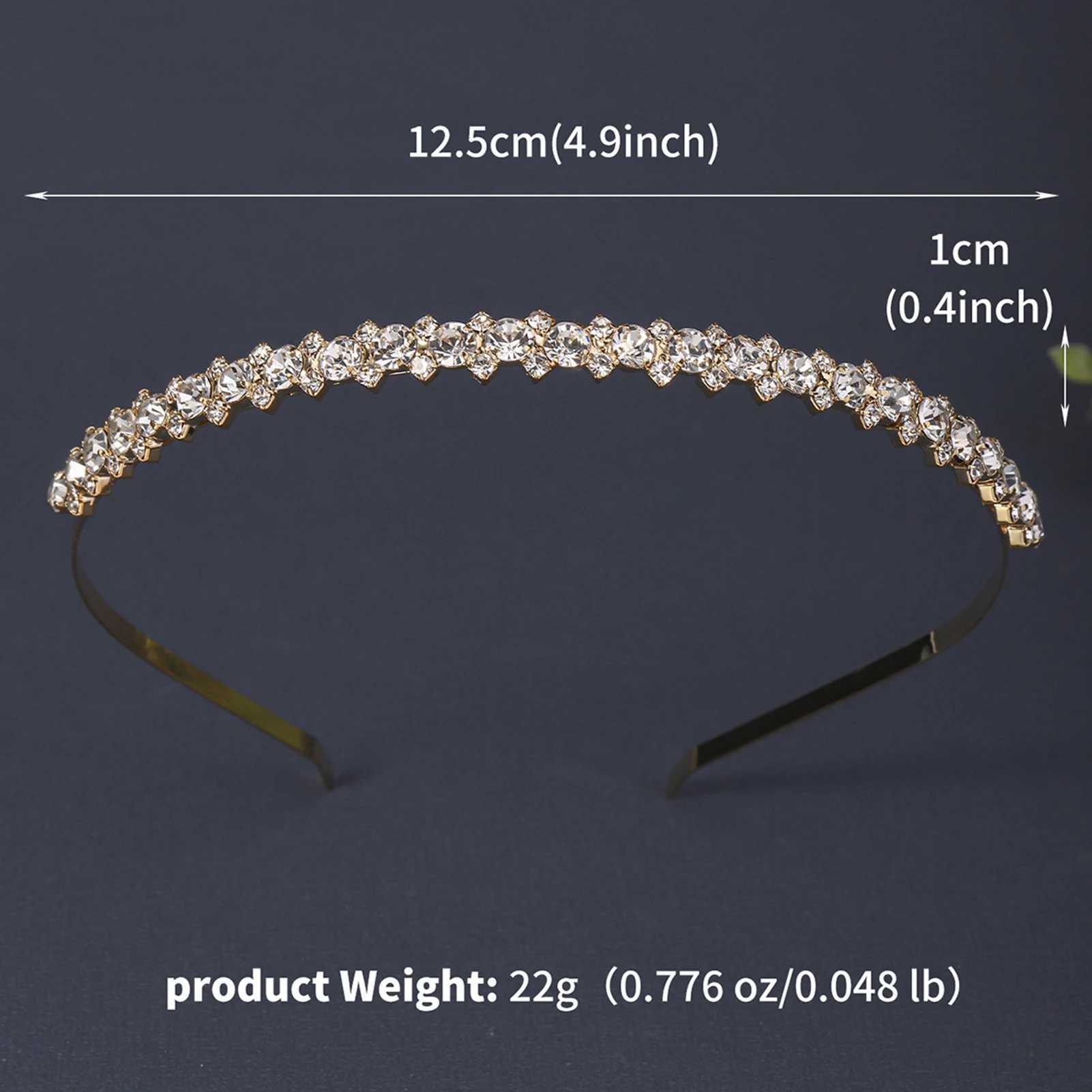Baroque Hairbands With Rhinestone Fashion Wedding Hair Accessories Bridal Marriage Prom Tiaras For Women Charming Hair Jewelry Z250605