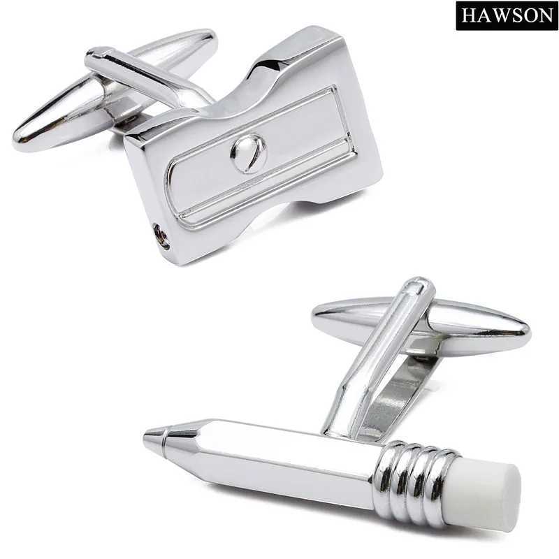 Brand New HAWSON Metal Pencil Sharpener Novelty Cufflinks W250606