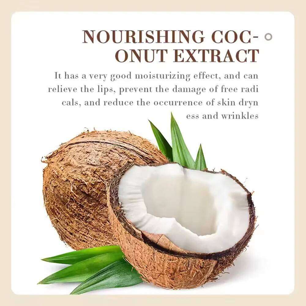 free shipping Coconut Lip Balm - Lasting Nourishment and Moisture for Men and Women - Daily Care Lip Balm