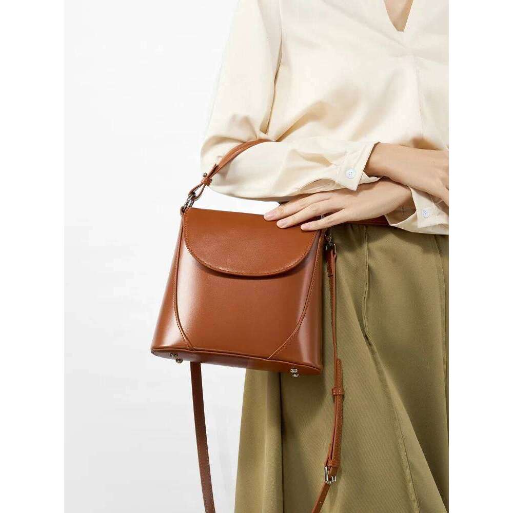 Zency Elegant Handbag Ladies Noble Genuine Leather Shoulder Cross Body Bag