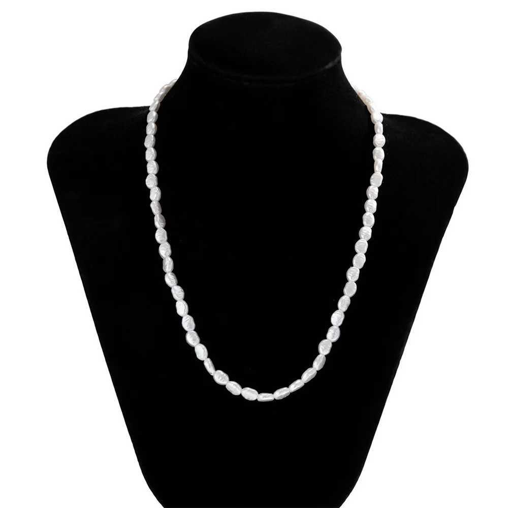 Baroque Alien Pearl Necklace Mens And Womens Trendy And High-end Necklace Collar Chain Accessories Y250805