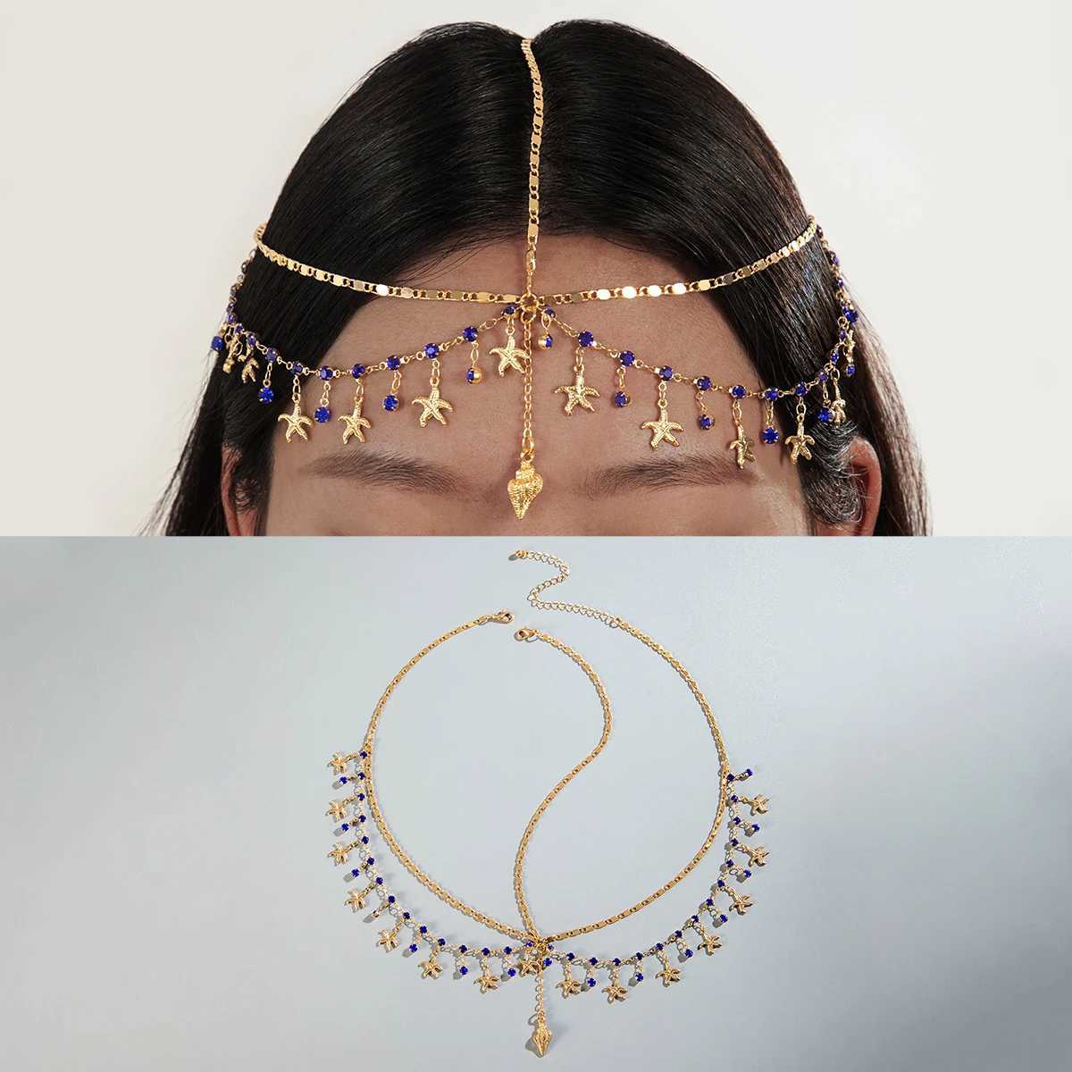 Tocona Bohemian Girls Hair Band Tassel Alloy Wave Pearl Round Multi-layer Wedding Supplies Womens Hair Accessories 28491 Z250605