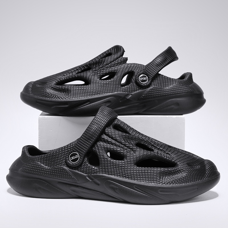2025 Summer Free Shipping New Designer Men's Cool with Hole Shoes for Outer Wear Hollow Beach Sandals